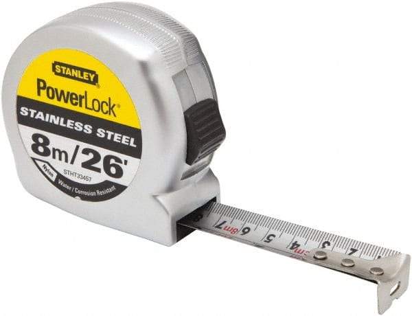 Stanley - 16' x 3/4" Tape Measure - 1/16" Graduation - Americas Industrial Supply