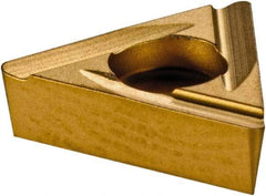 Komet - TOHX090204 G12 Grade BK6425 Carbide Boring Insert - TiCN/Al2O3/TiN Finish, 60° Triangle, 8° Relief Angle, 5.6mm Inscr Circle, 2.5mm Thick, 0.4mm Corner Radius - Americas Industrial Supply