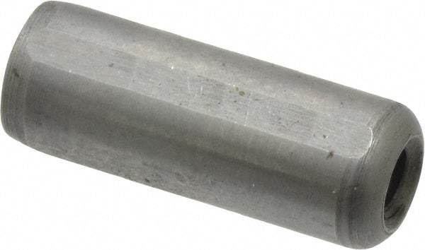 Gibraltar - 3/8" Diam x 1" Pin Length C-1215 Case Hardened Steel Pull Out Dowel Pin - 1 Beveled & 1 Threaded End - Americas Industrial Supply