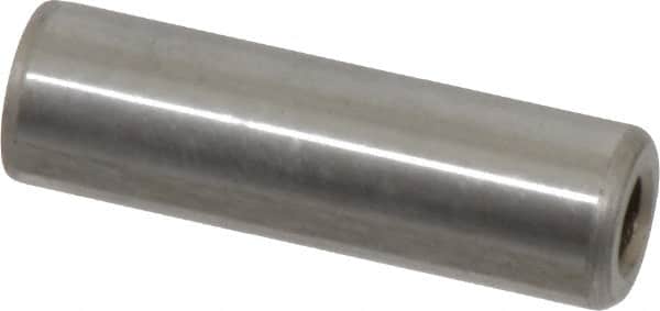 Gibraltar - 3/8" Diam x 1-1/4" Pin Length C-1215 Case Hardened Steel Pull Out Dowel Pin - 1 Beveled & 1 Threaded End - Americas Industrial Supply