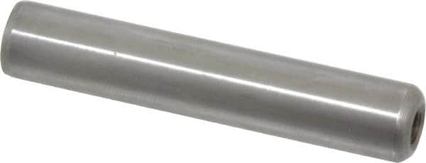 Gibraltar - 3/8" Diam x 2" Pin Length C-1215 Case Hardened Steel Pull Out Dowel Pin - 1 Beveled & 1 Threaded End - Americas Industrial Supply