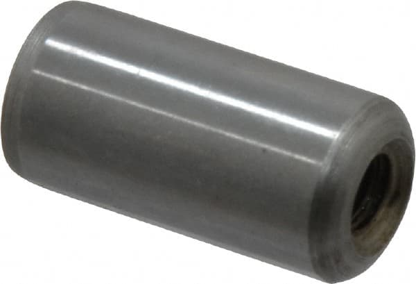 Gibraltar - 1/2" Diam x 1" Pin Length C-1215 Case Hardened Steel Pull Out Dowel Pin - 1 Beveled & 1 Threaded End - Americas Industrial Supply