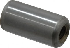 Gibraltar - 1/2" Diam x 1" Pin Length C-1215 Case Hardened Steel Pull Out Dowel Pin - 1 Beveled & 1 Threaded End - Americas Industrial Supply