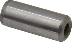 Gibraltar - 1/2" Diam x 1-1/4" Pin Length C-1215 Case Hardened Steel Pull Out Dowel Pin - 1 Beveled & 1 Threaded End - Americas Industrial Supply