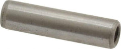 Gibraltar - 1/4" Diam x 1" Pin Length C-1215 Case Hardened Steel Pull Out Dowel Pin - 1 Beveled & 1 Threaded End - Americas Industrial Supply