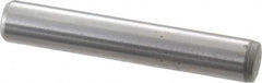 Gibraltar - 1/4" Diam x 1-1/2" Pin Length C-1215 Case Hardened Steel Pull Out Dowel Pin - 1 Beveled & 1 Threaded End - Americas Industrial Supply