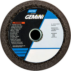 4″ / 3″ × 2″ × 5/8″-11 Gemini Snagging Wheel Type 11 Flaring Cup 16 Grit Aluminum Oxide - Americas Industrial Supply