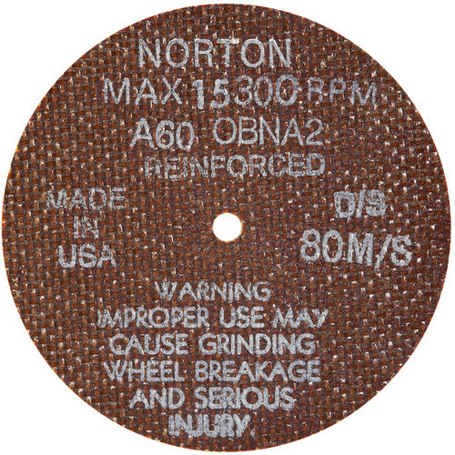 4″ × 0.035″ × 1/4″ Small Diameter Cut-Off Wheel Type 01 Straight 60 Grit Aluminum Oxide - Americas Industrial Supply