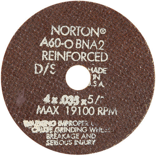 4″ × 0.035″ × 3/4″ Small Diameter Cut-Off Wheel Type 01 Straight 60 Grit Aluminum Oxide - Americas Industrial Supply