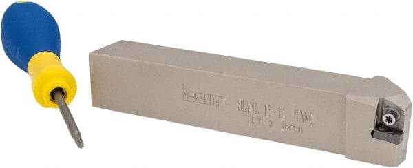Iscar - SLAN, Left Hand Cut, 1" Shank Height x 1" Shank Width, Negative Rake Indexable Turning Toolholder - 6" OAL, LNMX 1104 Insert Compatibility, Series Heliturn - Americas Industrial Supply