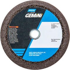 ‎5″ / 3-3/4″ × 2″ × 5/8″-11-Gemini Snagging Wheel Type 11-Flaring Cup 16 Grit Aluminum Oxide - Americas Industrial Supply