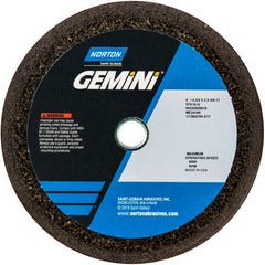 ‎6″ / 4-3/4″ × 2″ × 5/8″-11-Gemini Snagging Wheel Type 11-Flaring Cup 16 Grit Aluminum Oxide - Americas Industrial Supply