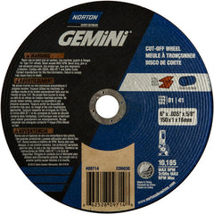 150 mm × 1 mm × 5/8″ Gemini Circular Saw Cut-Off Wheel U57A 60 O Type 01/41 - Americas Industrial Supply