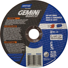 6″ × 0.090″ × 7/8″ Gemini Right Angle Cut-Off Wheel Type 01 Straight 46 Grit - Americas Industrial Supply