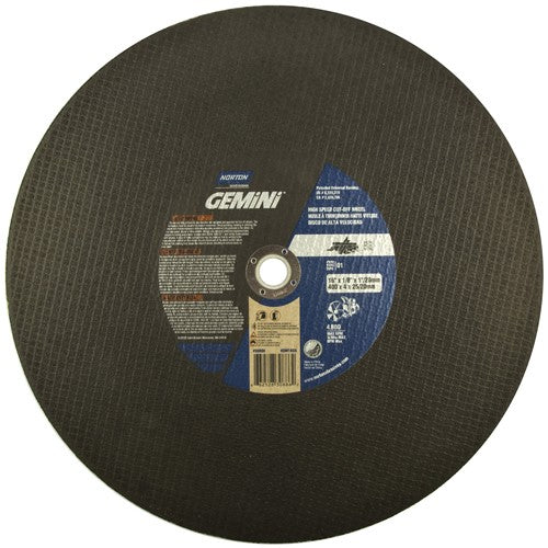 16″ × 1/8″ × 1″ Metal High Speed Cut-Off Wheel Type 01 Straight 24 Grit Aluminum Oxide - Americas Industrial Supply