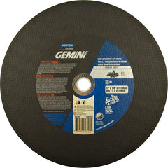 12″ × 1/8″ × 1″ Metal HD High Speed Cut-Off Wheel Type 01 Straight 24 Grit Aluminum Oxide - Americas Industrial Supply