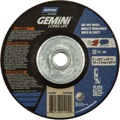 ‎5″ × 3/32″ × 5/8″-11 Gemini Non-Woven Depressed Center Wheel Type 27 24 Grit - Americas Industrial Supply