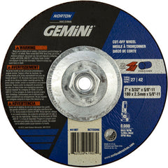 ‎7″ × 3/32″ × 5/8″-11 Gemini Non-Woven Depressed Center Wheel Type 27 24 Grit - Americas Industrial Supply