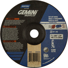 7″ × 0.045″ × 7/8″ Gemini Non-Woven Depressed Center Wheel Type 27 24 Grit - Americas Industrial Supply