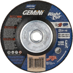 ‎4-1/2 x .045 × 5/8 - 11″ Gemini RightCut Cutting Wheel A 24 T BDA3 Type 27/42 - Americas Industrial Supply