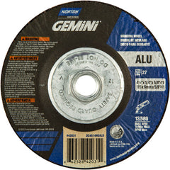 ‎4-1/2″ × 1/4″ × 5/8″ Gemini Non-Woven Depressed Center Wheel Type 27 - Americas Industrial Supply
