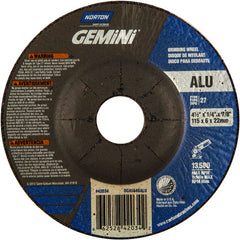 ‎4-1/2″ × 1/4″ × 7/8″ Gemini Non-Woven Depressed Center Wheel Type 27 - Americas Industrial Supply