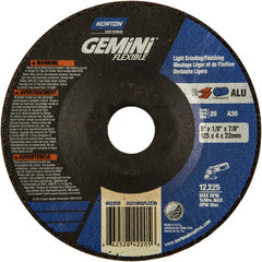 5″ × 1/8″ × 7/8 ″ Gemini Non-Woven Depressed Center Wheel Type 29 36 Grit - Americas Industrial Supply