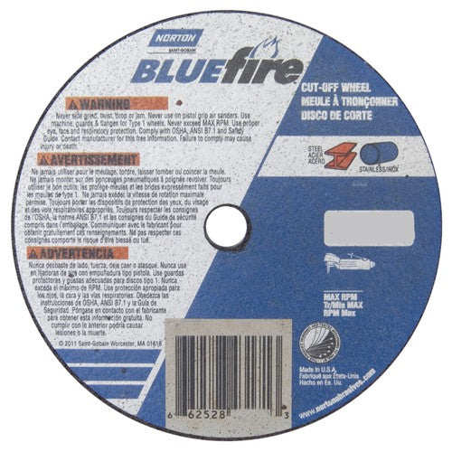 4 x .060 × 3/8″ BlueFire Small Diameter Cut-Off Wheel >3″ ZA 46 X Type 01/41 - Americas Industrial Supply
