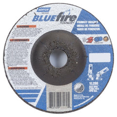 4″ × 1/4″ × 5/8″ BlueFire Non-Woven Depressed Center Wheel Type 27 Zirconia Alumina / Aluminum Oxide - Americas Industrial Supply