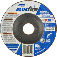 ‎4-1/2″ × 1/4″ × 7/8″ BlueFire Non-Woven Depressed Center Wheel Type 27 - Americas Industrial Supply