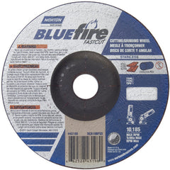 6″ × 1/8″ × 7/8″ BlueFire Non-Woven Depressed Center Wheel Type 27 Zirconia Alumina / Aluminum Oxide - Americas Industrial Supply