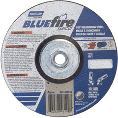 ‎6 × 1/8 × 5/8 - 11″ BlueFire INOX/SS Fast Cut Grinding Wheel ZA 30 U Type 27 - Americas Industrial Supply
