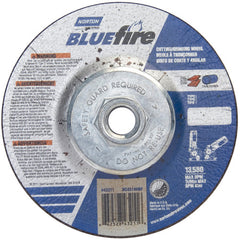 ‎4-1/2 × 1/8 × 5/8 - 11″ BlueFire Grinding Wheel ZA 30 U Type 27 - Americas Industrial Supply
