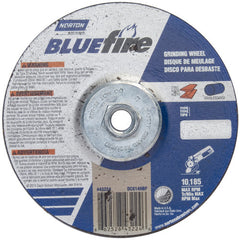 ‎6 × 1/4 × 5/8 - 11″ BlueFire Grinding Wheel ZA 24 S Type 27 - Americas Industrial Supply