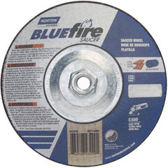 7″ × 1/4″ × 5/8″ BlueFire Non-Woven Depressed Center Wheel Type 28 Saucer - Americas Industrial Supply