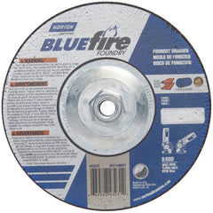 7″ × 1/4″ × 5/8″ BlueFire Non-Woven Depressed Center Wheel Type 27 Zirconia Alumina / Aluminum Oxide - Americas Industrial Supply