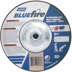‎7 × 1/8 × 5/8 - 11″ BlueFire Grinding Wheel ZA 30 U Type 27 - Americas Industrial Supply