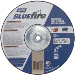 ‎9 × 1/4 × 5/8 - 11″ BlueFire Grinding Wheel ZA 24 S Type 27 - Americas Industrial Supply