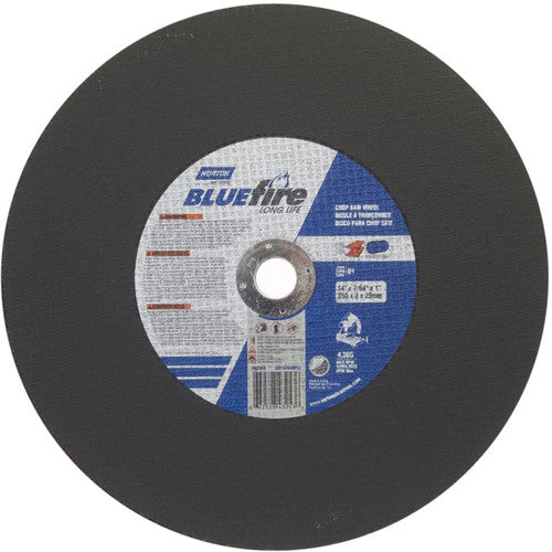 14″ × 7/64″ × 1″ BlueFire Chopsaw Cut-Off Wheel Type 01 Straight Zirconia Alumina/Aluminum Oxide - Americas Industrial Supply