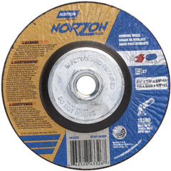 ‎4-1/2″ × 1/4″ × 5/8″ NorZon Plus Non-Woven Depressed Center Wheel Type 27 - Americas Industrial Supply