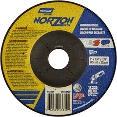 5″ × 1/4″ × 7/8″ NorZon Plus Non-Woven Depressed Center Wheel Type 27 - Americas Industrial Supply