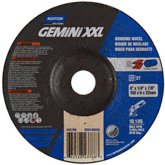 6″ × 1/4″ × 7/8″ Gemini Depressed Center Wheel Type 27 Aluminum Oxide - Americas Industrial Supply