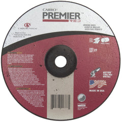 5″ × 0.045″ × 7/8″ - Zirconia Alumina - Premier Redcut - Depressed Center Wheel - Americas Industrial Supply