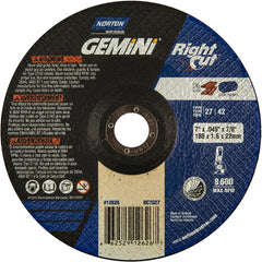 7″ × 0.060″ × 7/8″ Gemini Non-Woven Depressed Center Wheel Type 27 - Americas Industrial Supply