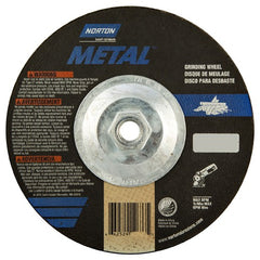 7″ × 1/4″ × 5/8″ Norton Metal Non-Woven Depressed Center Wheel Type 27 - Americas Industrial Supply