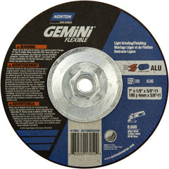 ‎7″ × 1/8″ × 5/8″-11 Charger Non-Woven Depressed Center Wheel Type 29 36 Grit - Americas Industrial Supply