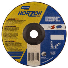 7″ × 1/8″ × 7/8″ NorZon Plus Non-Woven Depressed Center Wheel Type 27 - Americas Industrial Supply