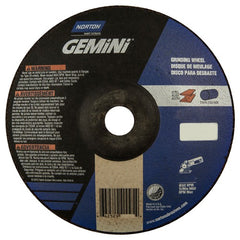 7″ × 1/4″ × 7/8″ Gemini Non-Woven Depressed Center Wheel Type 28 Saucer Aluminum Oxide - Americas Industrial Supply