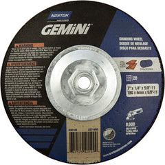 7″ × 1/4″ × 5/8″ Gemini Non-Woven Depressed Center Wheel Type 28 Saucer - Americas Industrial Supply