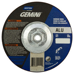 ‎7″ × 1/4″ × 5/8″-11 Gemini Non-Woven Depressed Center Wheel Type 27 24 Grit - Americas Industrial Supply